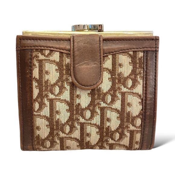 ❤️SOLD❤️CHRISTIAN DIOR Brown Diorissimo RARE😍 Vintage Wallet / French Purse - Picture 1 of 16
